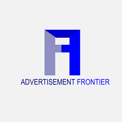 Advertisement Frontier logo branding design logo vector