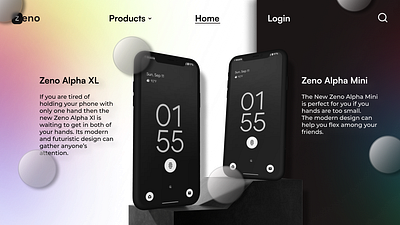 Zeno Mobile Brand Concept UI Design app branding design desktop figma graphic design mobile phone ui uidesign ux uxdesign webdesign