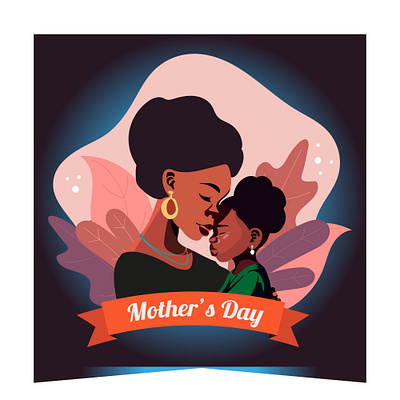 Mother's Day Flat illustration art branding design flat design flat illustration flat illustration mothers day graphic design happy mothers day happy mothers day 2023 illustration mohters day uk mothers day mothers day 2023 mothers day flat illustration mothers day international mothers day usa