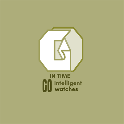 Go Intelligent watches logo branding graphic design logo vector