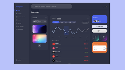 Banking UI Dark Mode banking darkmode design ui uiux uiux design ux web