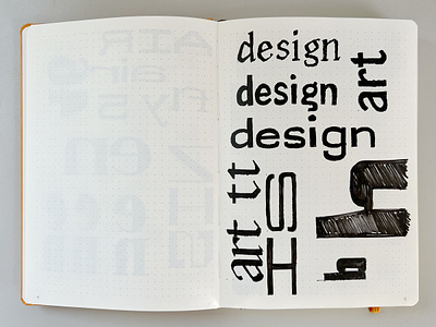 Type Sketches No. 01, 2023 font design fonts ink letterform lettering paper process sketchbook type type design type sketch