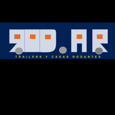 Rodar trailers y casas rondantes logo branding design graphic design logo