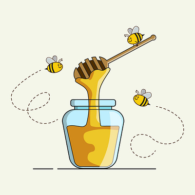 Bee-you-tiful! design honeybee illustration illustrator