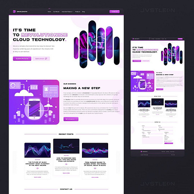 Music Technology Web Design branding clean design figma illustration logo ui ux vector webdesign