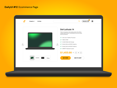 Daily UI Challenge #12 - Ecommerce Product Page dailyui design ecommerce interface mockup page product ui uiux