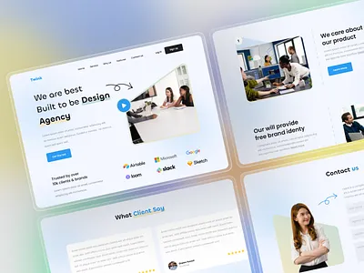 Twink Agency Website agency branding clean clean design creative design agency landing page logo ui ui design website