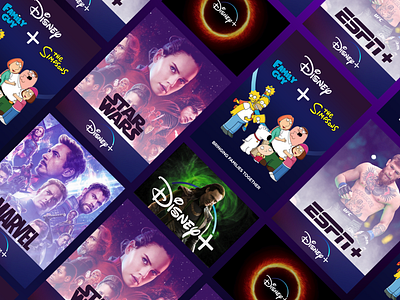 Disney+ Campaign Posters branding campaign comics design disney graphic design illustration launch logo marvel motion design posters sports typography vector video