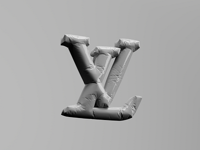 New 3D Louis Vuitton Logo design