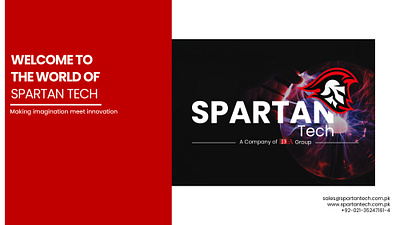 Spartan Tech Corporate Profile branding brochure cloud computing corporate corporateprofile design flyer graphic design identity illustration information presentation profile software technology