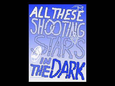 XG "Shooting Star" — Lyric Poster design illustration poster poster design print print design type typo typography