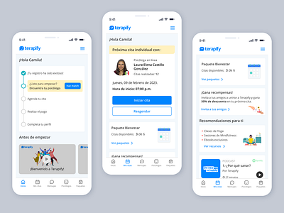 Terapify 2023 android animation app design interface ios mobile productdesign responsive therapy trend trending ui ux web webdesign
