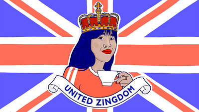 United Zingdom bbc bbc sounds british editorial editorial illustration identity illustration podcast uk united kingdom zing tseng