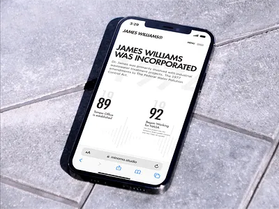 JAMES WILLIAMS® Construction new Behance Case 3d animation app brand branding clean corporative design fashion graphic design illustration ios logo minimal mobile motion graphics ui ux web website