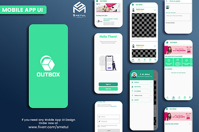 Mobile App UI Design branding design graphicdesign illustration logo minimal ui ux