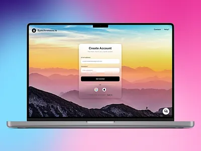 Sign up page account create design iphone login page page signin signup web website