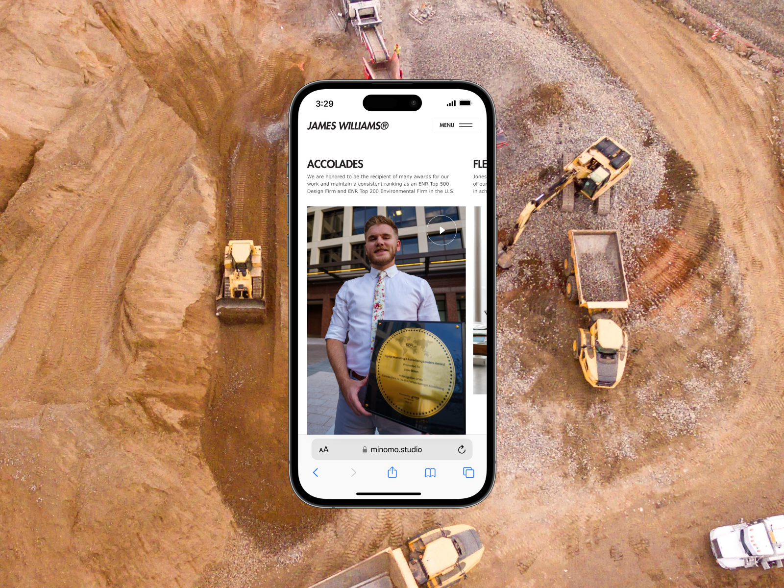 JAMES WILLIAMS® Construction new Behance Case animation app brand branding clean corporate corporative design fachion future illustration ios logo minimal mobile typography ui ux web website