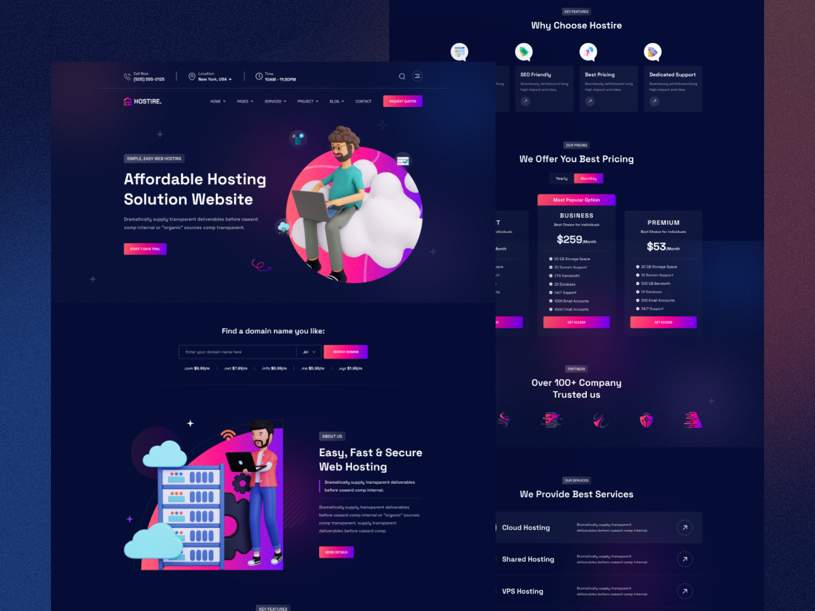 Example of Professional Website Design Solutions