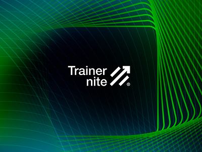 Trainer nite app brand branding design graphic graphic design gym health illustration lifestyle logo minimal minimalism modern neon green sport symbol typography vector workout