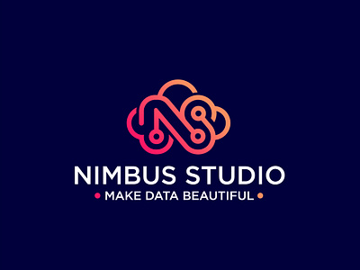 Nimbus Studio Logo Design. a b c d e f g h i j k l branding cloud data design graphic design logo logodesign logodesigner logoinspiration logomark logos m n o p q r s t u v w x y z n ns nsicon nslogo s snlogo vector