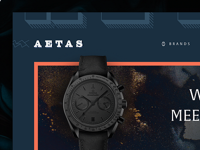 Aetas - Watch Marketplace art direction branding graphic design typography ui ux website