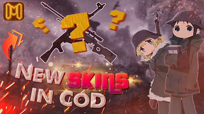 "New skins in COD" thumbnail #photoshop games graphic design photoshop thumbnail youtube thumbnail
