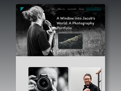 Photography Portfolio Website branding design figma landingpage landingpagedesign photography portfolio ui webdesign websitedesign