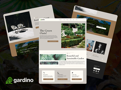 Garden Design Studio Website Concept branding design designer figma garden graphic design house garden illustration landscape ui