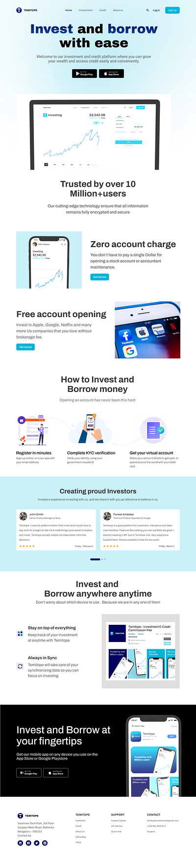 Invest and Credit Website