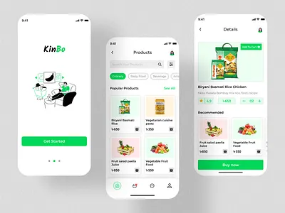 Grocery Mobile App Design app design landing page mobile app design shafayed rana ui ui designer uiux designer ux ux designer website website design