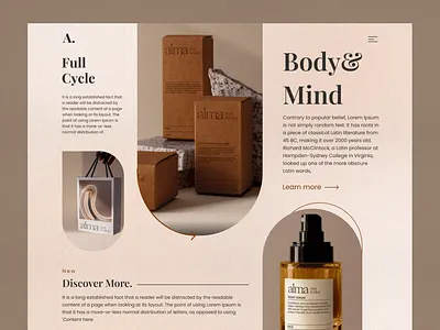 Alma light version cosmetic cosmetic landing landignpagedesign landing page landingdesign ui uidesign webddesign webdesign webui