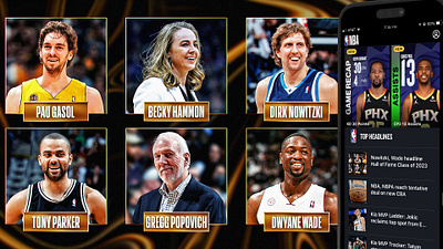 2023 HALL OF FAME CLASS adobe photoshop basketball creative design graphic graphic design hall of fame nba photoshop social media typography