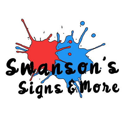 Swanson's Signs & More logo branding graphic design logo