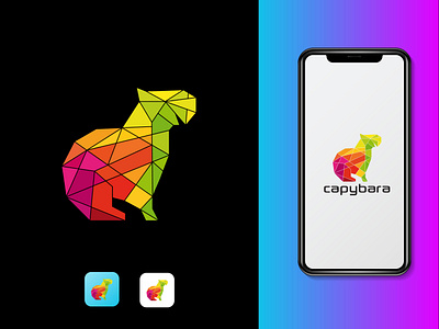 Capybara animal geometric logo design brand identity branding design entrepreneurs graphic design illustration logo logodesigner logoideas logoinspirations logopremier logos luxury minimalist modern ui