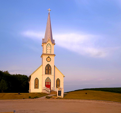 Trinity Lutheran Church in Iowa adobe photoshop church digital photography imaging lighting photography sky