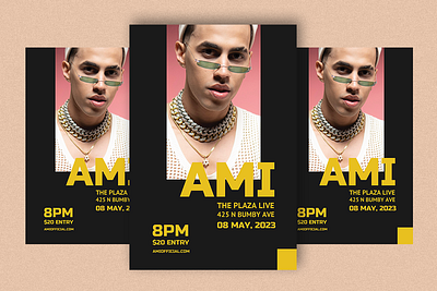 FREE - 4x6 Concert Flyer Template artist creativemarket design graphic design music musicians photoshop