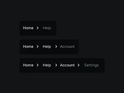 Breadcrumbs breadcrumbs dailyui menu navigation ui uidesign