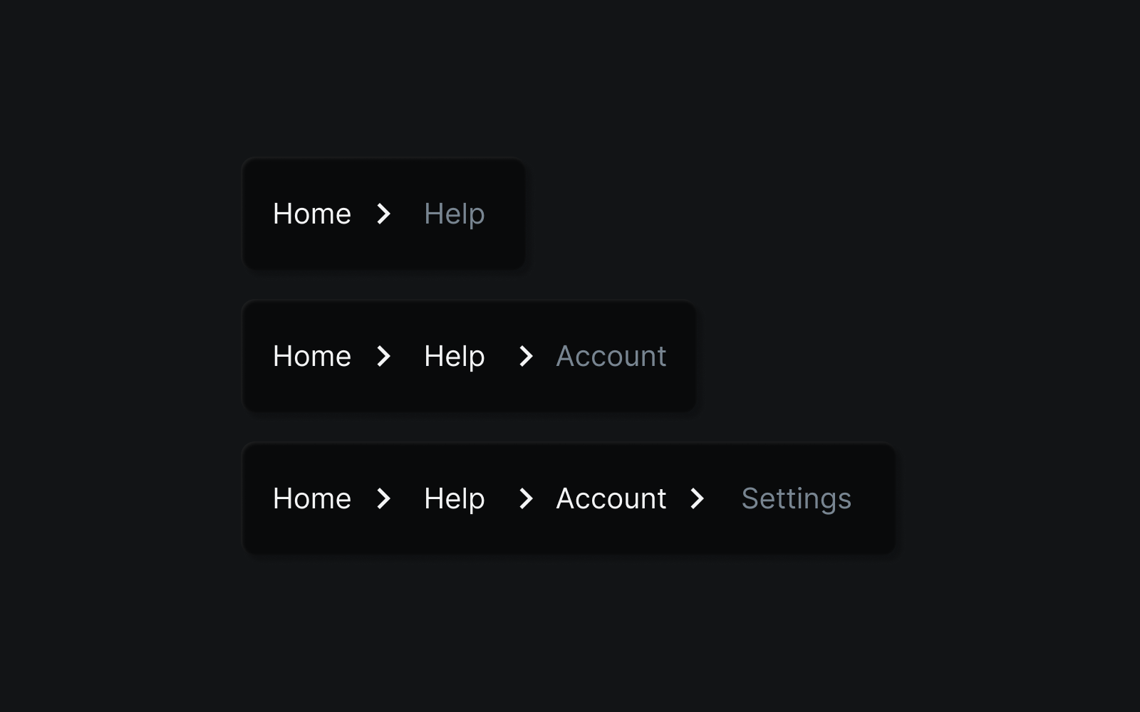 Breadcrumbs by Aaron P on Dribbble