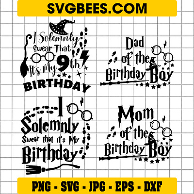 Harry Potter Birthday SVG harry potter birthday svg svgbees