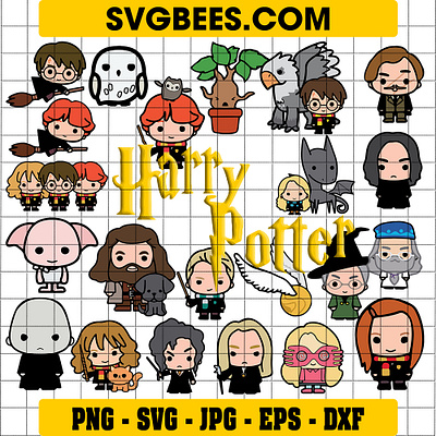 Harry Potter Books SVG harry potter clipart svg svgbees