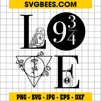 Harry Potter Heart SVG harry potter heart svg svgbees