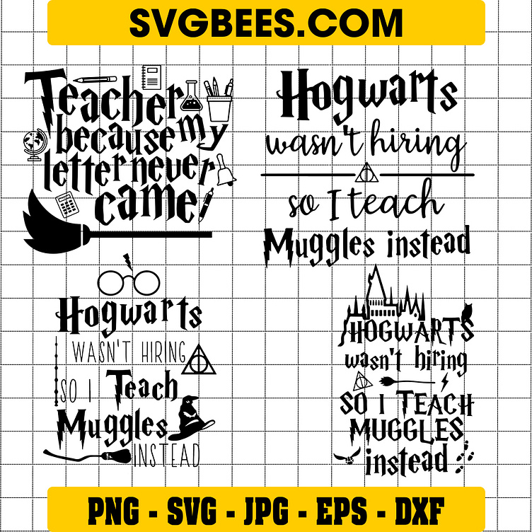 Harry Potter Teacher SVG by SVGbees: SVG Files for Cricut - Get Premium