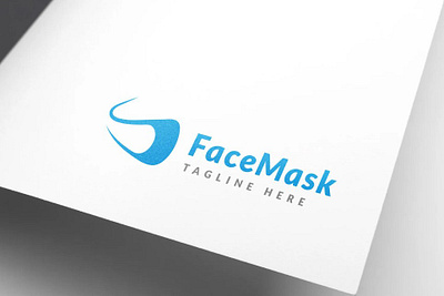 Modern Face Mask Logo Design doctor equipment face health mask medical