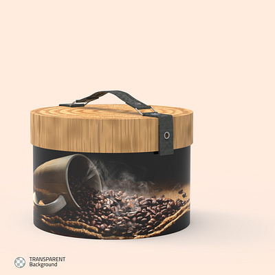 A coffee can with a label that says transistor on it. 3d art 3d artist 3d modeling 3d product 3d product animation animation design illustration