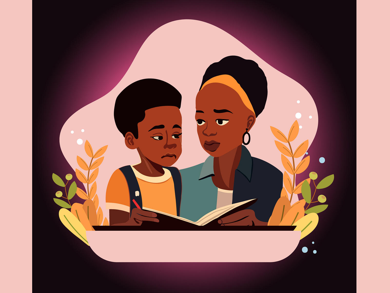 mother-s-day-flat-illustration-by-sree-bijon-kumar-mohonto-on-dribbble