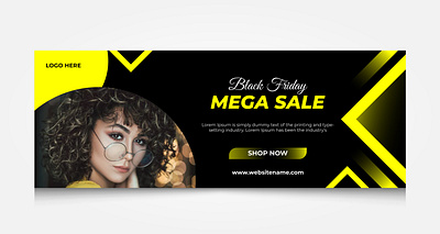 Black Friday Social Media Cover apparel black friday branding cover design graphic design illustration smm social media cover typography vector web banner