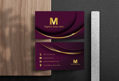 Luxury Business Card apparel branding business card design graphic design illustration luxury typography vector visiting card