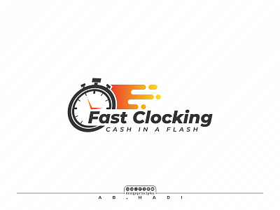 Fast Clocking cash clock clocking fast flash graphic design logo logo mark quick speed take away