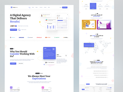 A Digital Agency Landing Page agency agency landing page agency website clean clean design digital marketing landing page marketing modern nft nft agency nft page design seo ui ui design uiux ux web web design webdesign