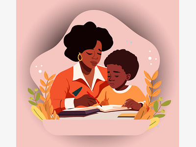 Mother's Day Flat illustration a mother african american mothers day design flat design flat illustration gift for mother graphic design happy mothers day illustration mothers day 2023 mothers day ad mothers day africa mothers day cookies mothers day flat illustration mothers day international mothers day movie mothers day song mothers day uk mothers day usa